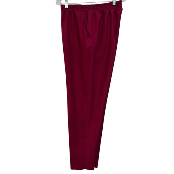 Donnkenny Pants - Vintage Donkenny Woman Red Slacks Elastic Waist Plus Size 18W